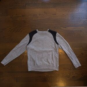 Calvin Klein Gray and Black Crewneck Sweater